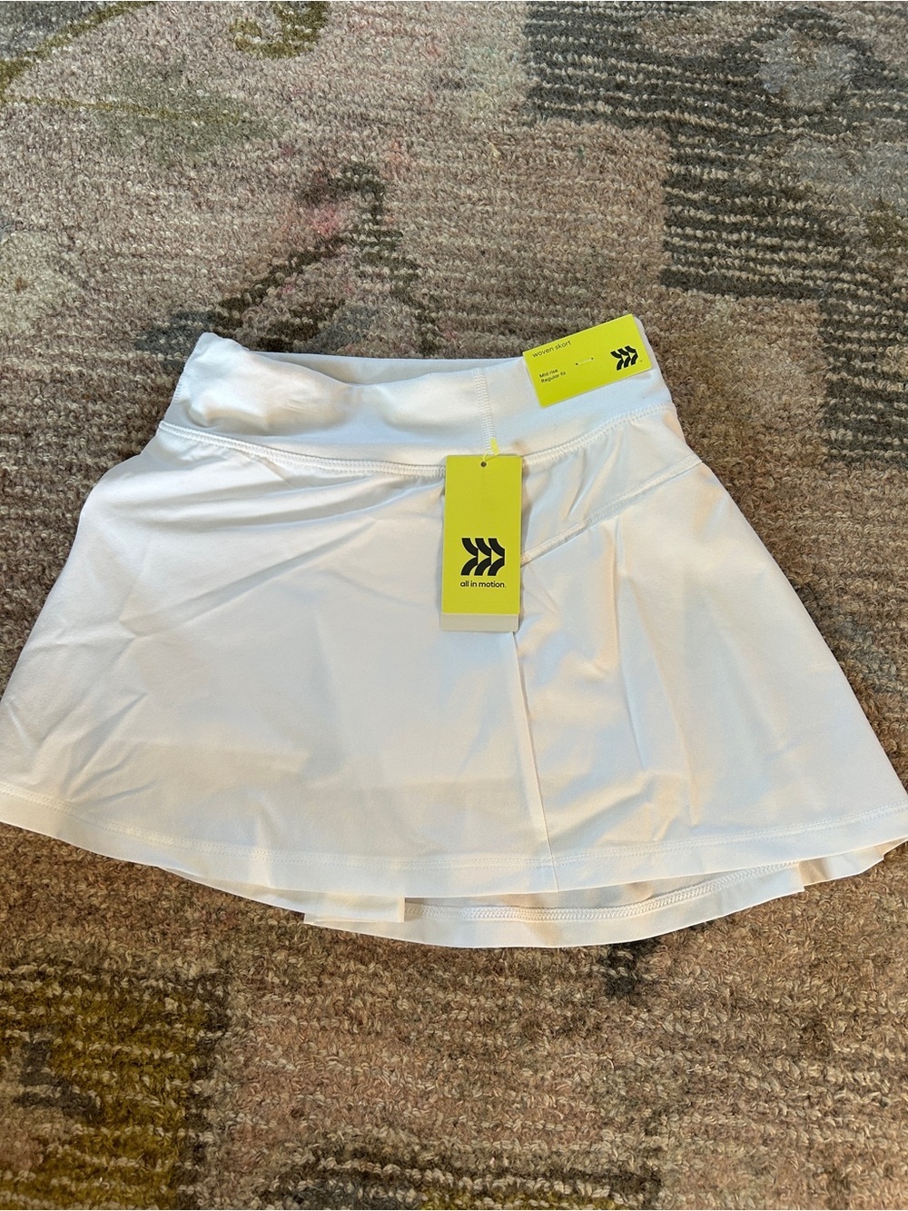 NWT All In Motion Women's White Athletic Skort